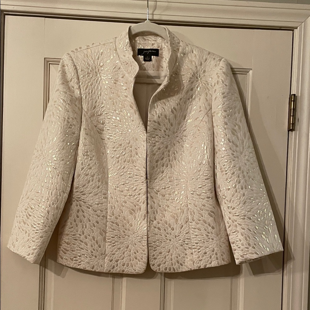 Josephine Elegant Cream Jacket—Size 8
